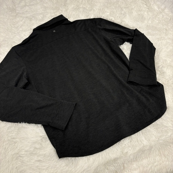 01. Algo Performance Button Air Light Moisture Wicking Shirt dark gray XL - Picture 6 of 9